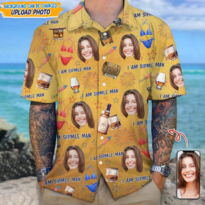 GeckoCustom Custom Photo I Am A Simple Man With Summer Design Hawaii Shirt N304 889449