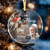 GeckoCustom Custom Photo I Am Always With You Memorial Glass Ornament TH10 892107 3 inch