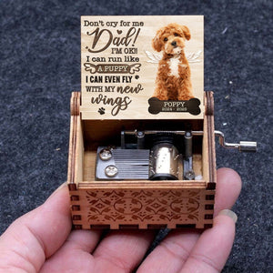 GeckoCustom Custom Photo I Can Run With My New Wings Dog Cat Memorial Music Box HO82 893500