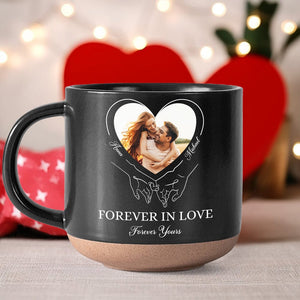 GeckoCustom Custom Photo I Love You Always And Forever Valentine's Day Pottery Mug TH10 892273 12oz