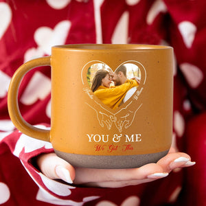 GeckoCustom Custom Photo I Love You Always And Forever Valentine's Day Pottery Mug TH10 892273 12oz