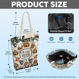 GeckoCustom Custom Photo I'm A Dog Person Dog Beach Tote Bag HA75 891222 12x14.2 in