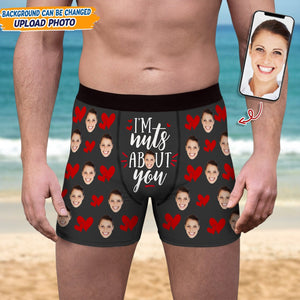 GeckoCustom Custom Photo I'm Nuts About You Boxer Briefs N304 889509