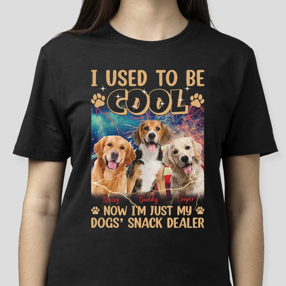 GeckoCustom Custom Photo I Used To Be Cool Snack Dealer Dog Shirt 890435