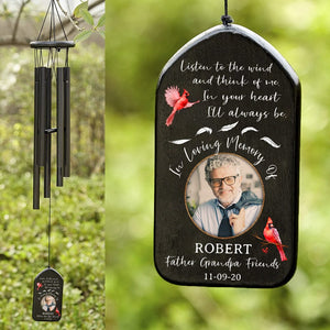 GeckoCustom Custom Photo In Loving Memory Of You Memorial Wind Chimes N304 889923