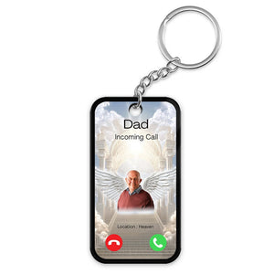 GeckoCustom Custom Photo Incoming Call From Heaven Memorial Acrylic Keychain DM01 890871 60mmW x 40mmH