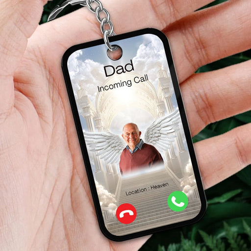 GeckoCustom Custom Photo Incoming Call From Heaven Memorial Acrylic Keychain DM01 890871 60mmW x 40mmH