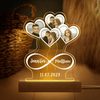 GeckoCustom Custom Photo Infinity Hearts 3D Acrylic Plaque LED Night Light N304 890008 Acrylic / 7.9"x4.5"