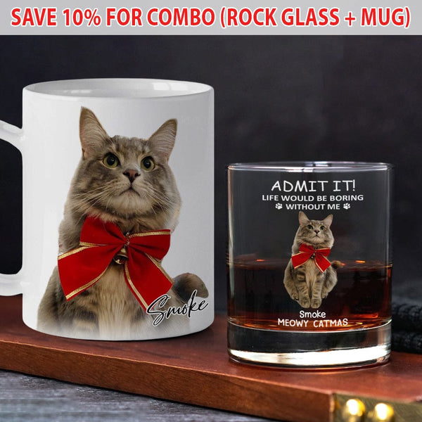 Life Would Be Boring Without Me - Dog Personalized Custom Whiskey Glass - Gift For Pet Owners, Pet Lovers