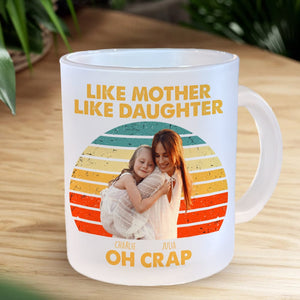 GeckoCustom Custom Photo Like Mother Like Son Family Glass Mug Family TH10 891477