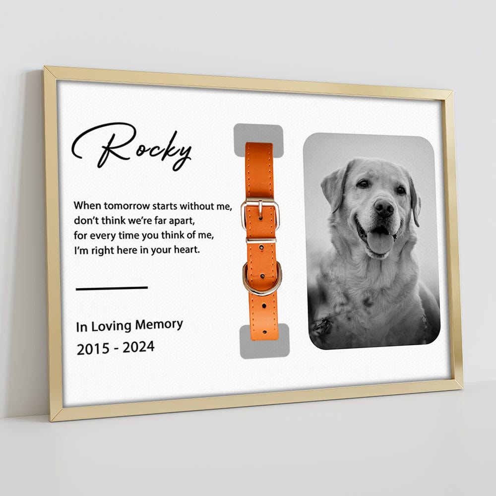 GeckoCustom Custom Photo Memorial For Dog Lover Collar Frame TH10 891633