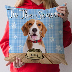 GeckoCustom Custom Photo Meowy Catmas - Merry Woofmas Dog, Cat Pillow HA75 891280