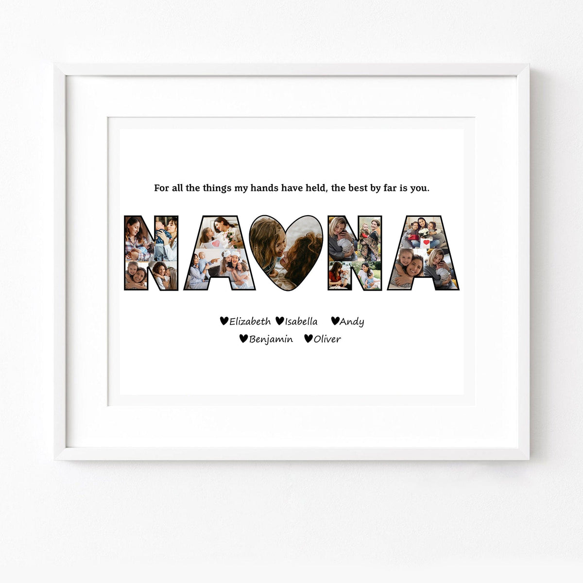 GeckoCustom Custom Photo Mom To Us You Are The World Family Picture Frame TA29 890294