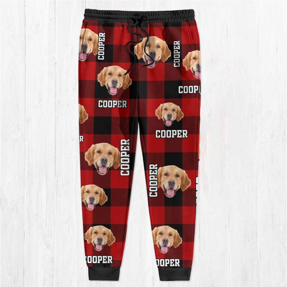 GeckoCustom Custom Photo Name Dog Cat Men And Women's Sweatpants K228 888775