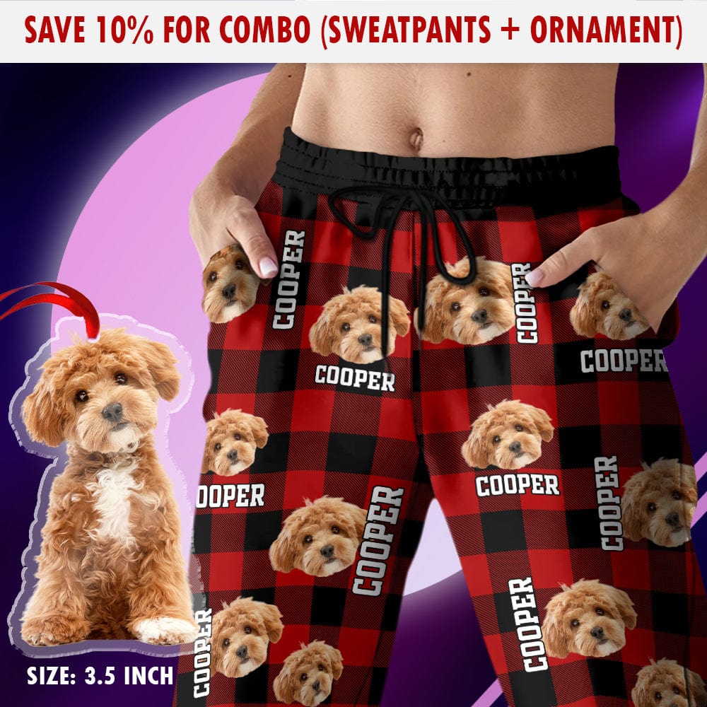 GeckoCustom Custom Photo Name Dog Cat Men And Women's Sweatpants K228 HA75 888775