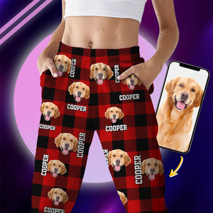 GeckoCustom Custom Photo Name Dog Cat Men And Women's Sweatpants K228 HA75 888775