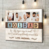 GeckoCustom Custom Photo No 1 Dad To Us You Are The World Canvas HO82 890656