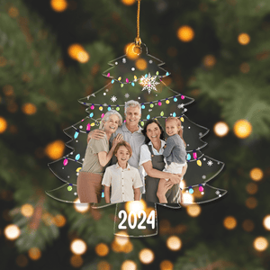 GeckoCustom Custom Photo On Christmas Tree Acrylic Ornament HO82 893114