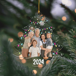 GeckoCustom Custom Photo On Christmas Tree Acrylic Ornament HO82 893114