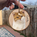 GeckoCustom Custom Photo On Wood Slice Ornament For Cat Lover N304 889883