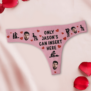 GeckoCustom Custom Photo Only He Can Insert Here Underwear Valentine's Day, Anniversary Gift for Wife HA75 891834