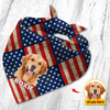GeckoCustom Custom Photo Patriotic Dog Bandana HA75 890690