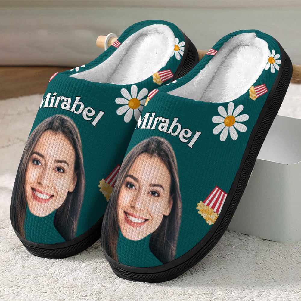 Custom Photo People Plush Slippers T368 888732