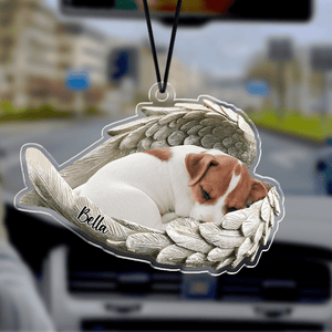 GeckoCustom Custom Photo Pet Within Angel Wings Memorial Dog Cat Acrylic Ornament N304 HA75 891174