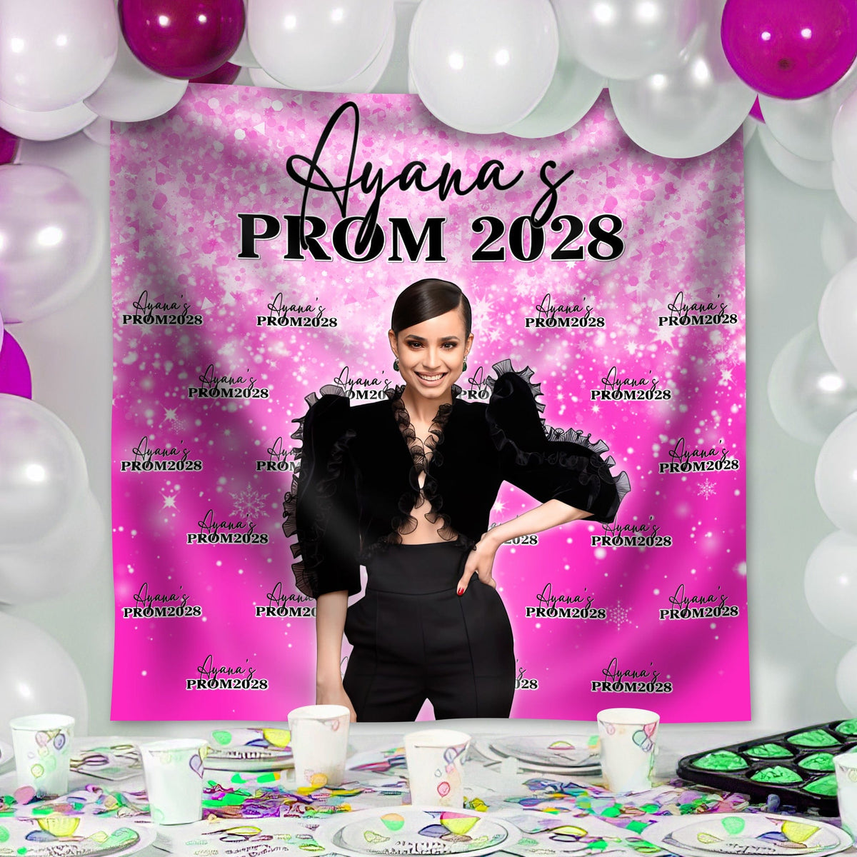 GeckoCustom Custom Photo Prom 2024 Backdrop DM01 890865