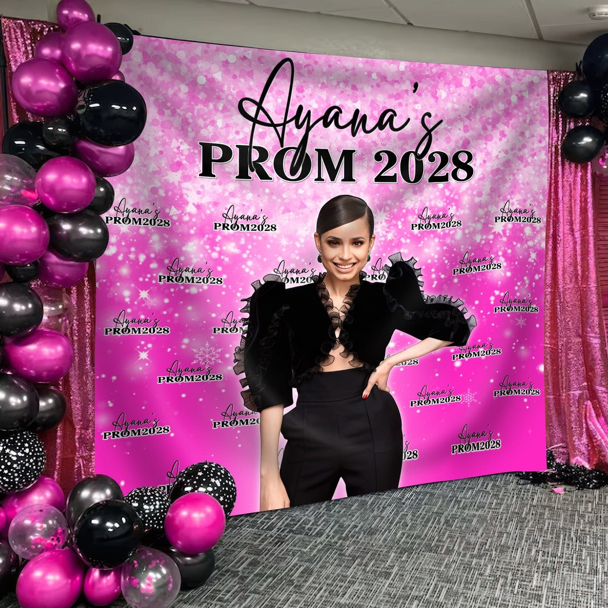 GeckoCustom Custom Photo Prom 2024 Backdrop DM01 890865