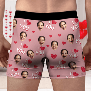 GeckoCustom Custom Photo Property Of Girlfriend, Wife Man's Boxer Valentine's Day, Anniversary Gift HA75 891822