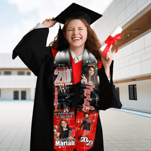 GeckoCustom Custom Photo She Believed She Could So She Did Graduation Gift Stoles N369 HO82 890170