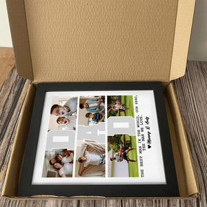 GeckoCustom Custom Photo The Best Man In The World Father Picture Frame K228 889337 8"x10"