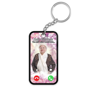 GeckoCustom Custom Photo The Call I Wish I Could Take Memorial Acrylic Keychain T286 890430 60mmW x 40mmH