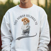 GeckoCustom Custom Photo This Human Belongs To Dog Cat Shirt TH10 892377 Sweatshirt / Sand Color / S