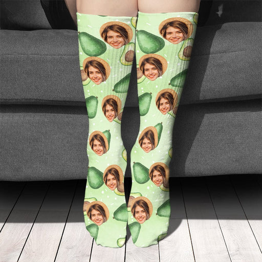 GeckoCustom Custom Photo Tie Dye Background For Christmas Sock N304 890241