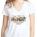 GeckoCustom Custom Photo To My World Happy Mother's Day Bright Shirt TA29 888956 Women V-neck / V White / S