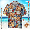 GeckoCustom Custom Photo Tropical Coconut Dog Cat Hawaii Shirt HA75 891100