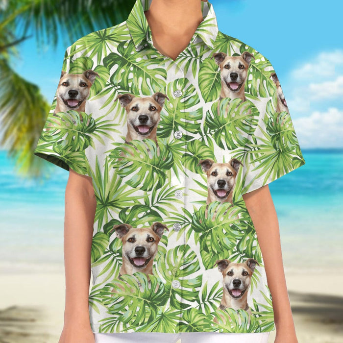 GeckoCustom Custom Photo Tropical Dog Hawaii Shirt DA199 890421