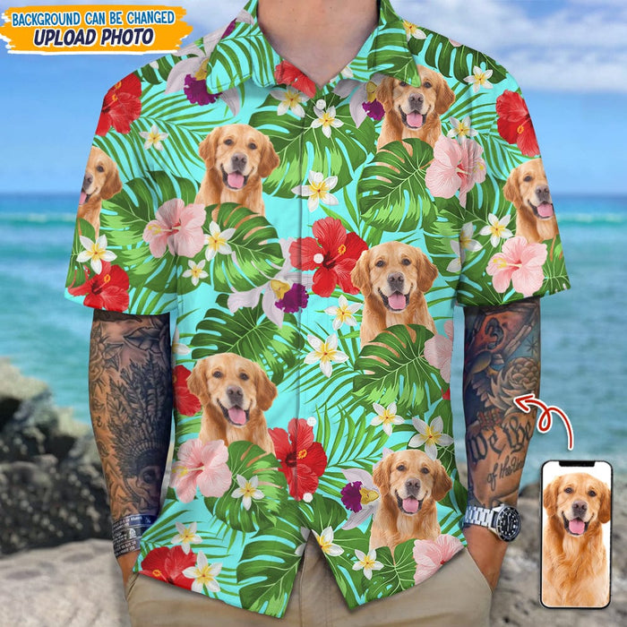 GeckoCustom Custom Photo Tropical Style Dog Cat Hawaii Shirt N304 889465