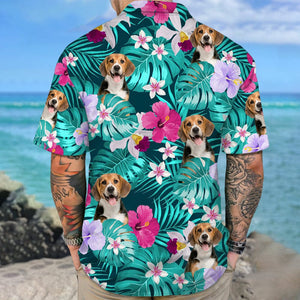 GeckoCustom Custom Photo Tropical Style Dog Hawaii Shirt N304 889465