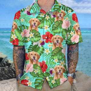 GeckoCustom Custom Photo Tropical Style Dog Hawaii Shirt N304 889465