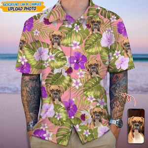 GeckoCustom Custom Photo Tropical Style Dog Hawaii Shirt N369 8894165