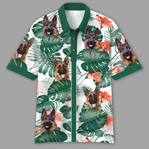 GeckoCustom Custom Photo Tropical Style Pet Polo Shirt TH10 891071