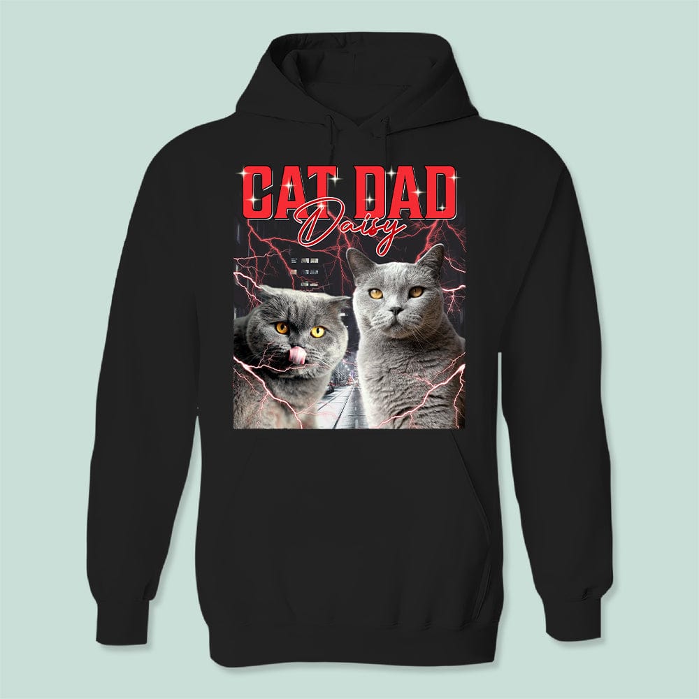 GeckoCustom Custom Photo Vintage Retro For Cat Lover Sweatshirt K228 889705