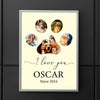 GeckoCustom Custom Photo We Love You Dog Cat Pet Photo Collage Memorial Poster Canvas Picture Frame DM01 891165
