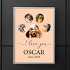 GeckoCustom Custom Photo We Love You Dog Cat Pet Photo Collage Memorial Poster Canvas Picture Frame DM01 891165