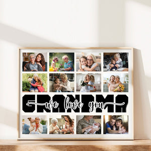 GeckoCustom Custom Photo We Love You Mommy Family Picture Frame TA29 890242 10"x8"