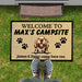 GeckoCustom Custom Photo Welcome To Dog Campsite Doormat K228 889739