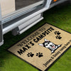GeckoCustom Custom Photo Welcome To Dog Campsite Doormat K228 889739